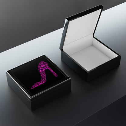 Empowerment High Heel Jewelry Box – Black Ceramic