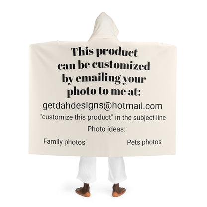 Hooded Sherpa Fleece Blanket - Customize this product