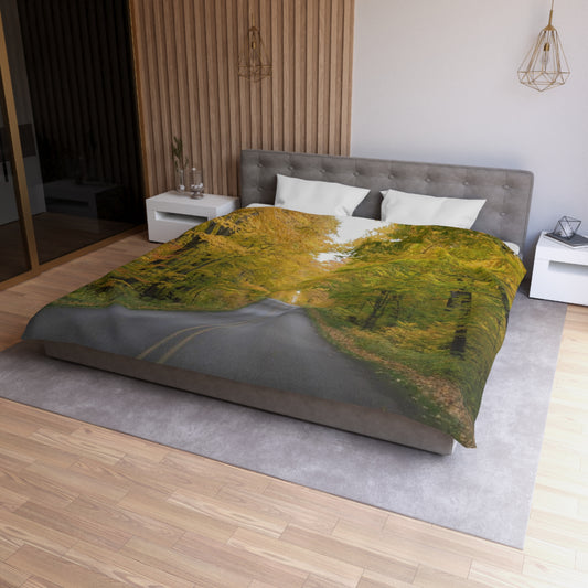 Microfiber Duvet Cover - Fall Road