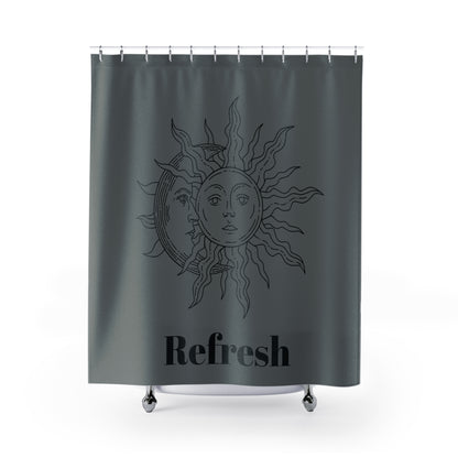 Shower Curtain - Sun Moon Grey Refresh