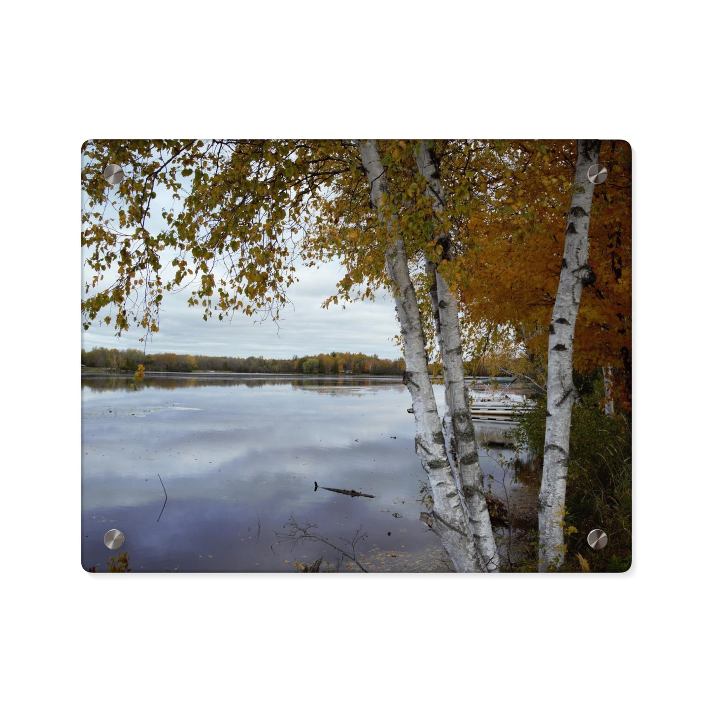 Acrylic Prints (Stand Off) - Fall on the River