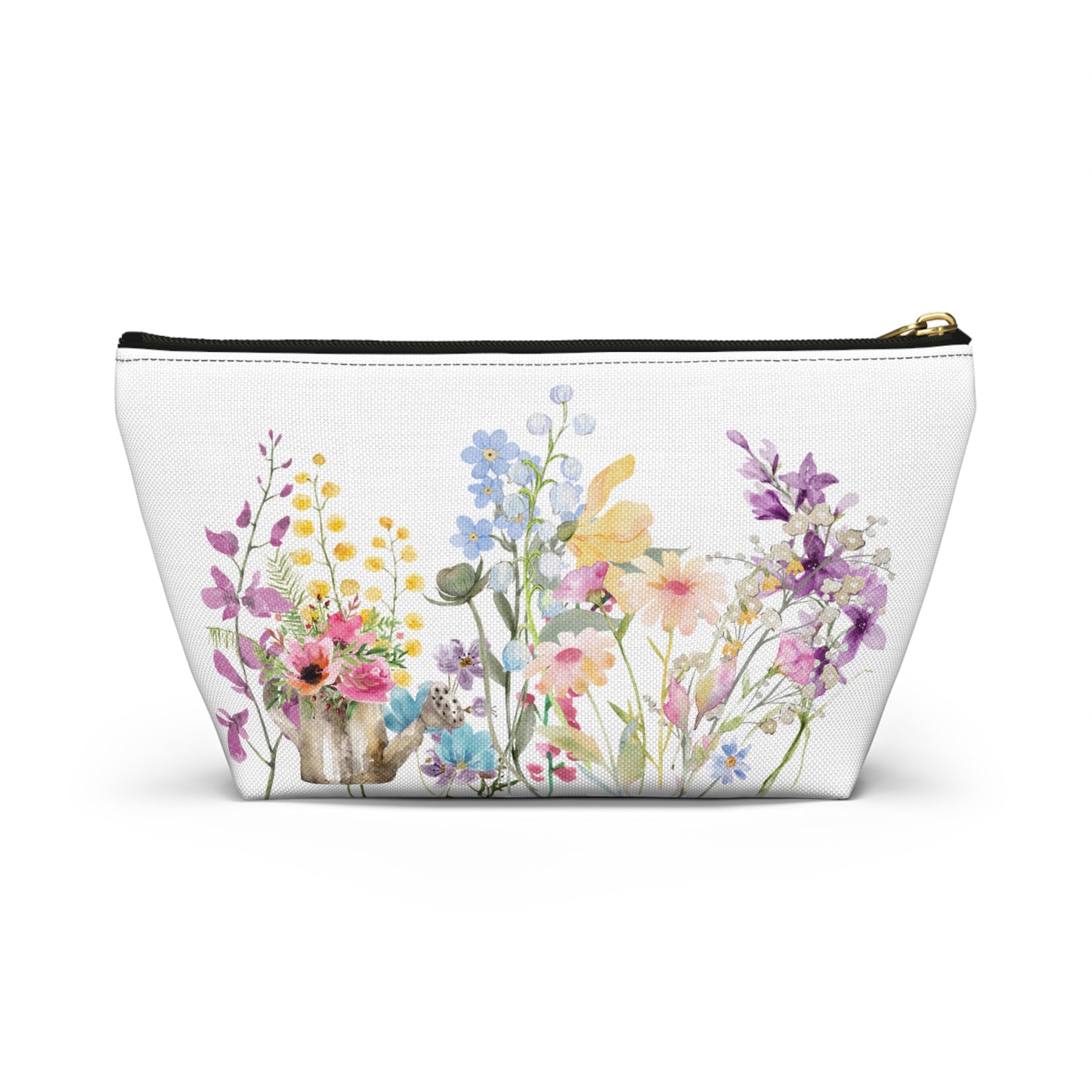 Accessory Pouch w T-bottom  Spring Blooms