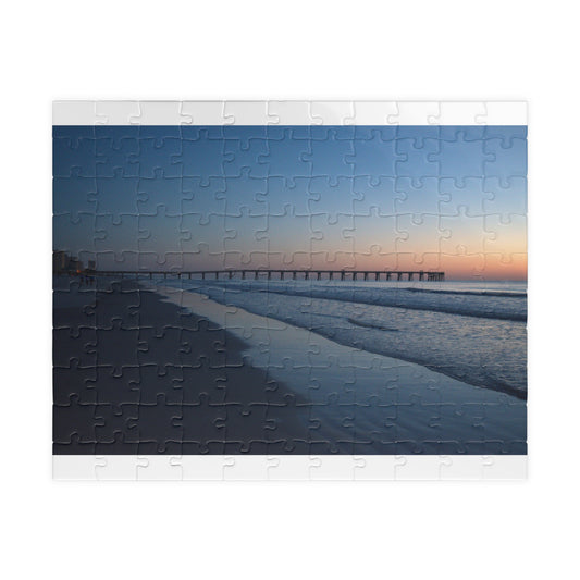 Puzzle (110, 252, 500, 1014-piece) Blue hour at the pier