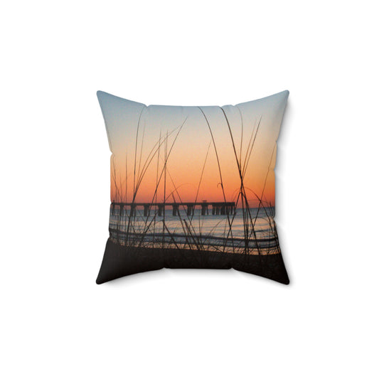 Spun Polyester Square Pillow - Morning Restart