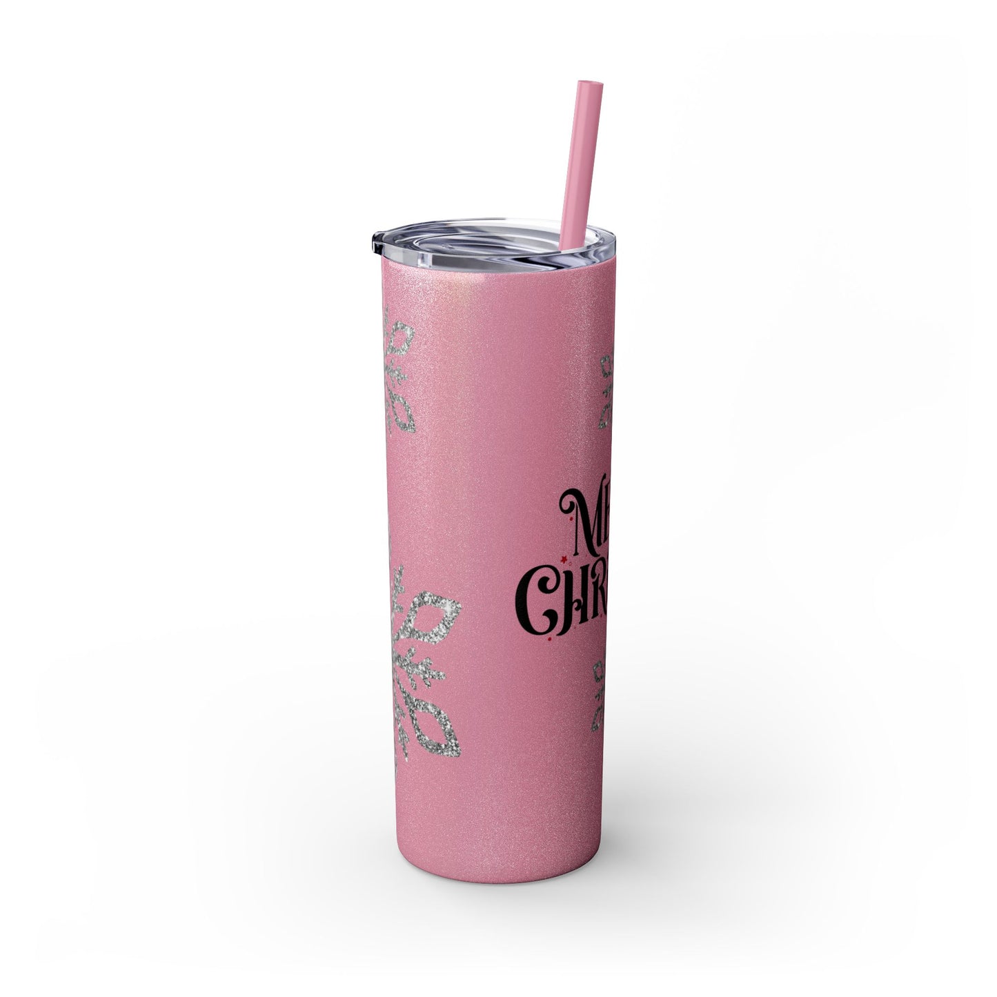 Skinny Tumbler with Straw, 20oz Mery Christmas