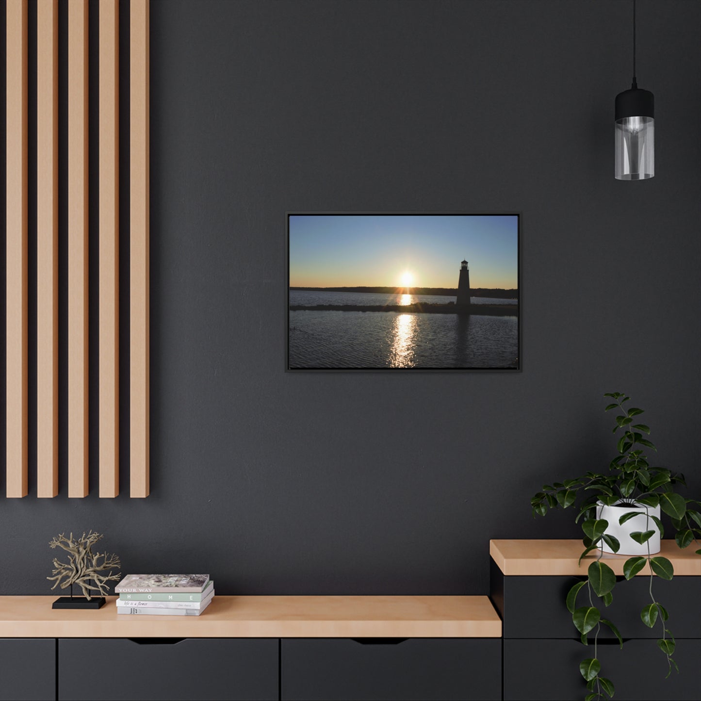 Gallery Canvas Wraps, Horizontal Frame - Sunset at Happy Rock