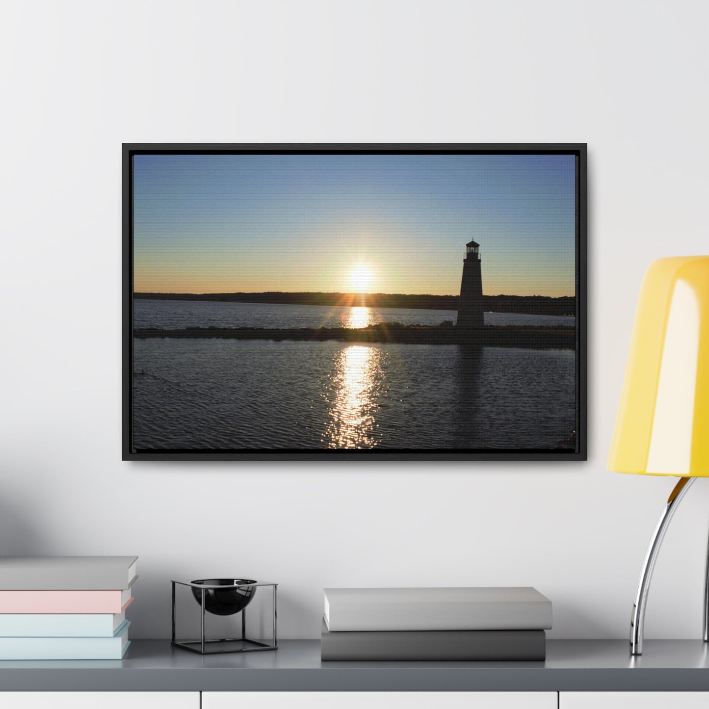 Gallery Canvas Wraps, Horizontal Frame - Sunset at Happy Rock