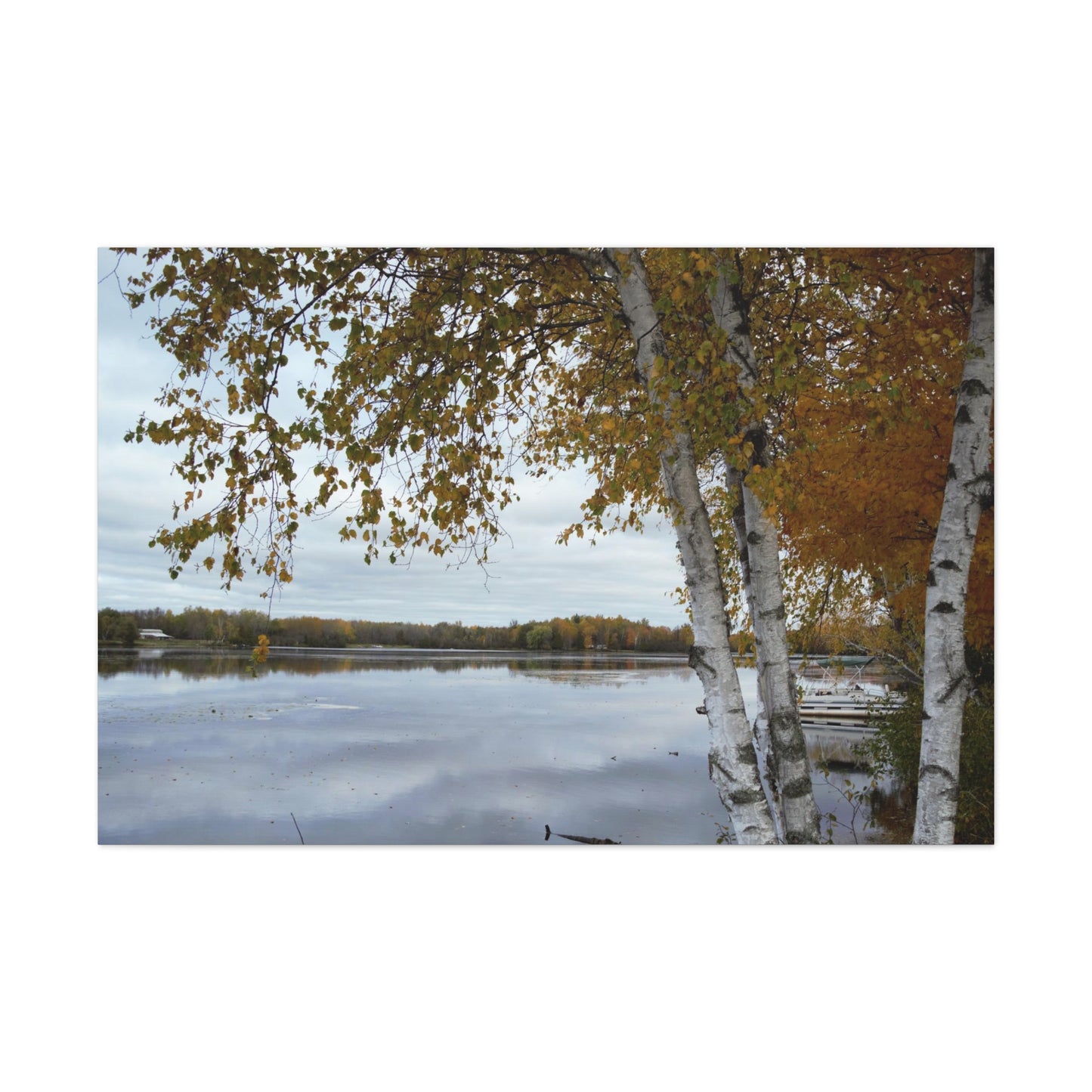 Canvas Gallery Wraps - Morning Autum River View