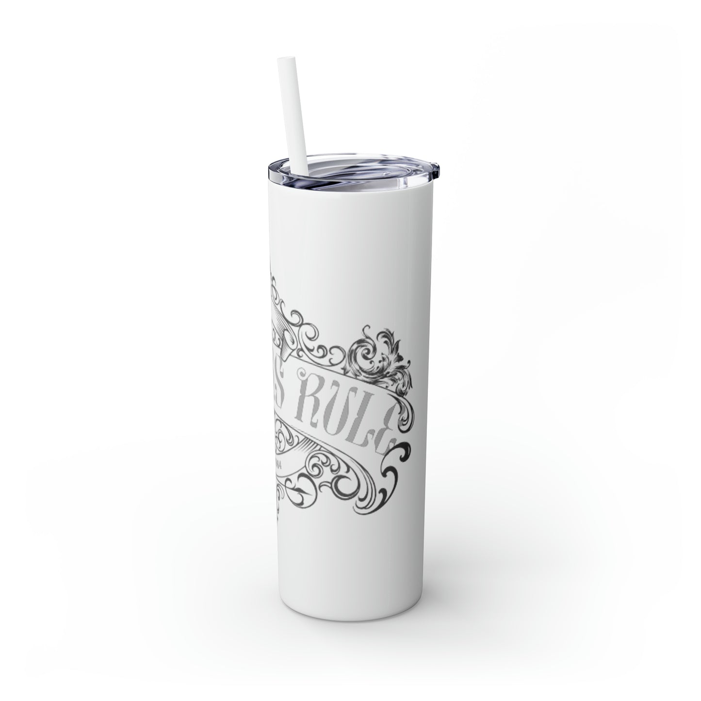 Skinny Tumbler with Straw, 20oz - Boomers Rule