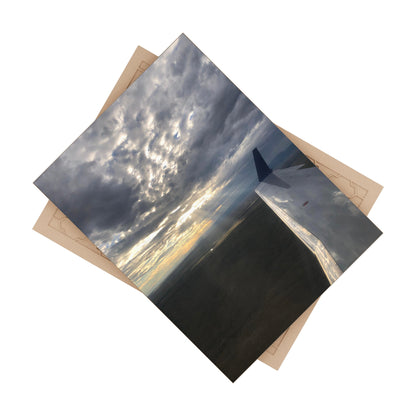 Ceramic Photo Tile - Sunbeams off the wing