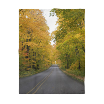 Microfiber Duvet Cover - Fall Road