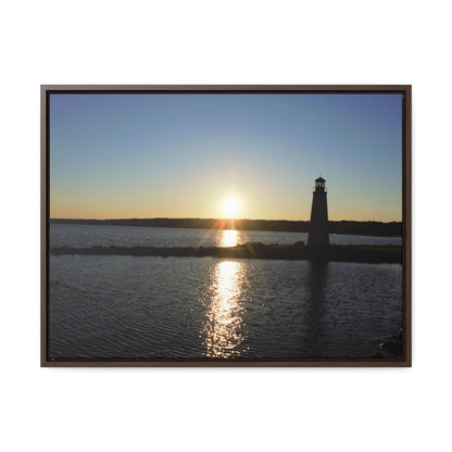 Gallery Canvas Wraps, Horizontal Frame - Sunset at Happy Rock