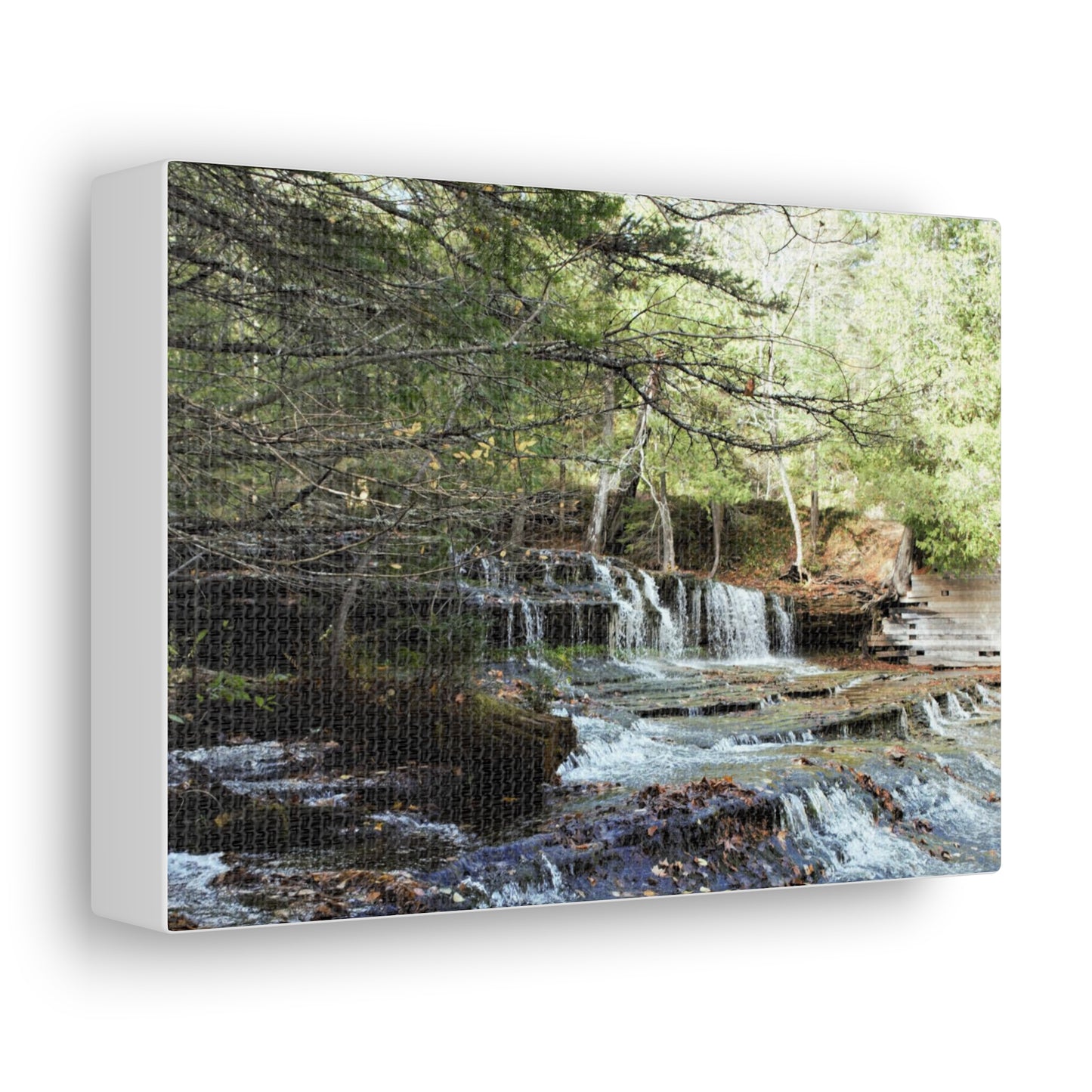 Canvas Gallery Wraps (White Wrap) - Water Fall