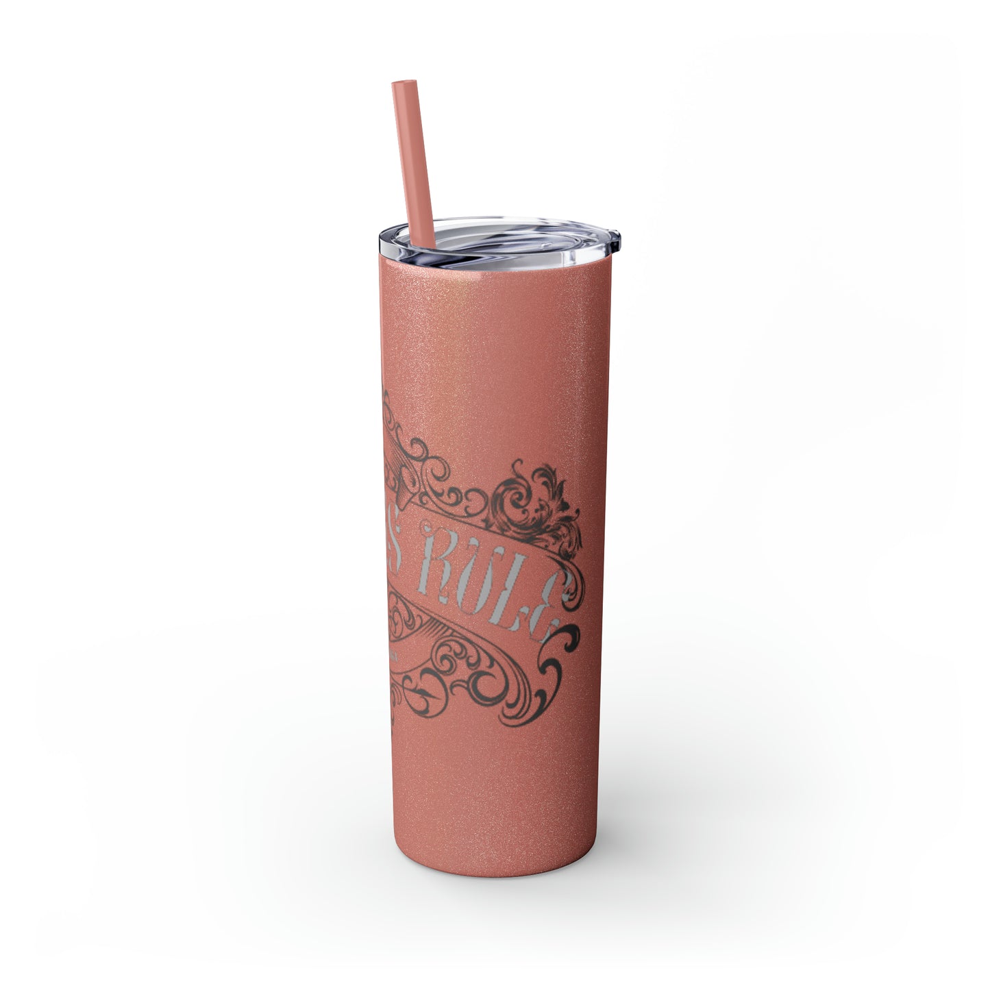 Skinny Tumbler with Straw, 20oz - Boomers Rule