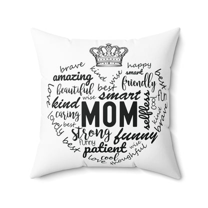Spun Polyester Square Pillow - MOM and Sandle