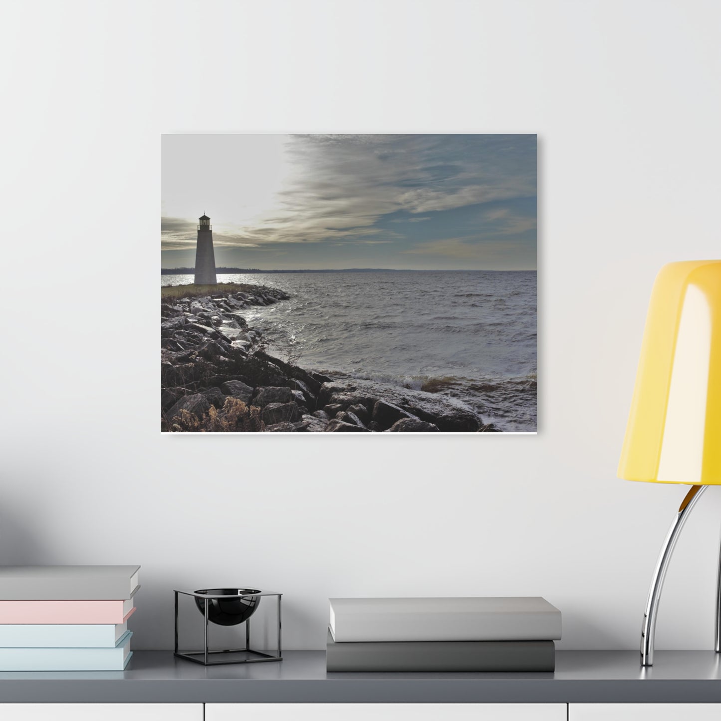 Copy of Acrylic Prints (French Cleat) Winter Light House