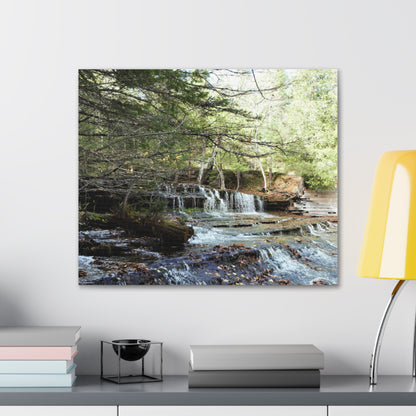 Canvas Gallery Wraps (White Wrap) - Water Fall