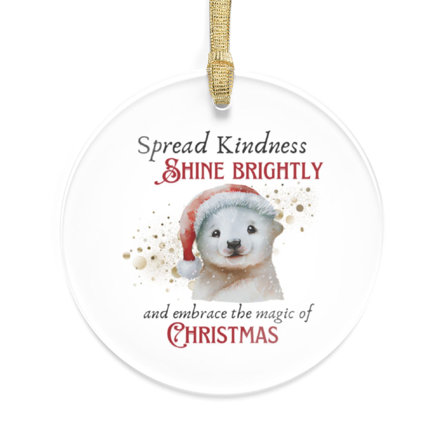 Acrylic Ornaments - Magic of Christmas Baby Seal