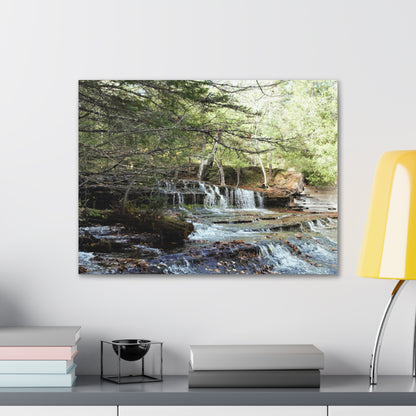 Canvas Gallery Wraps (White Wrap) - Water Fall