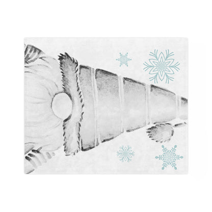 Velveteen Minky Blanket - Gnome for the Holidays