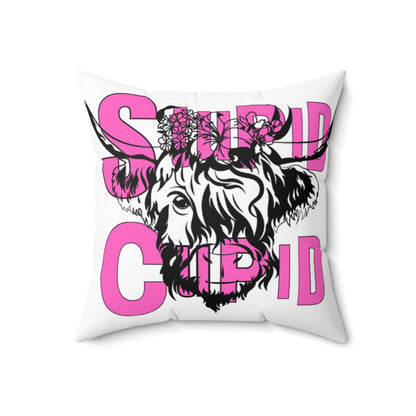 Highland Cow SC Spun Polyester Square Pillow MASTER