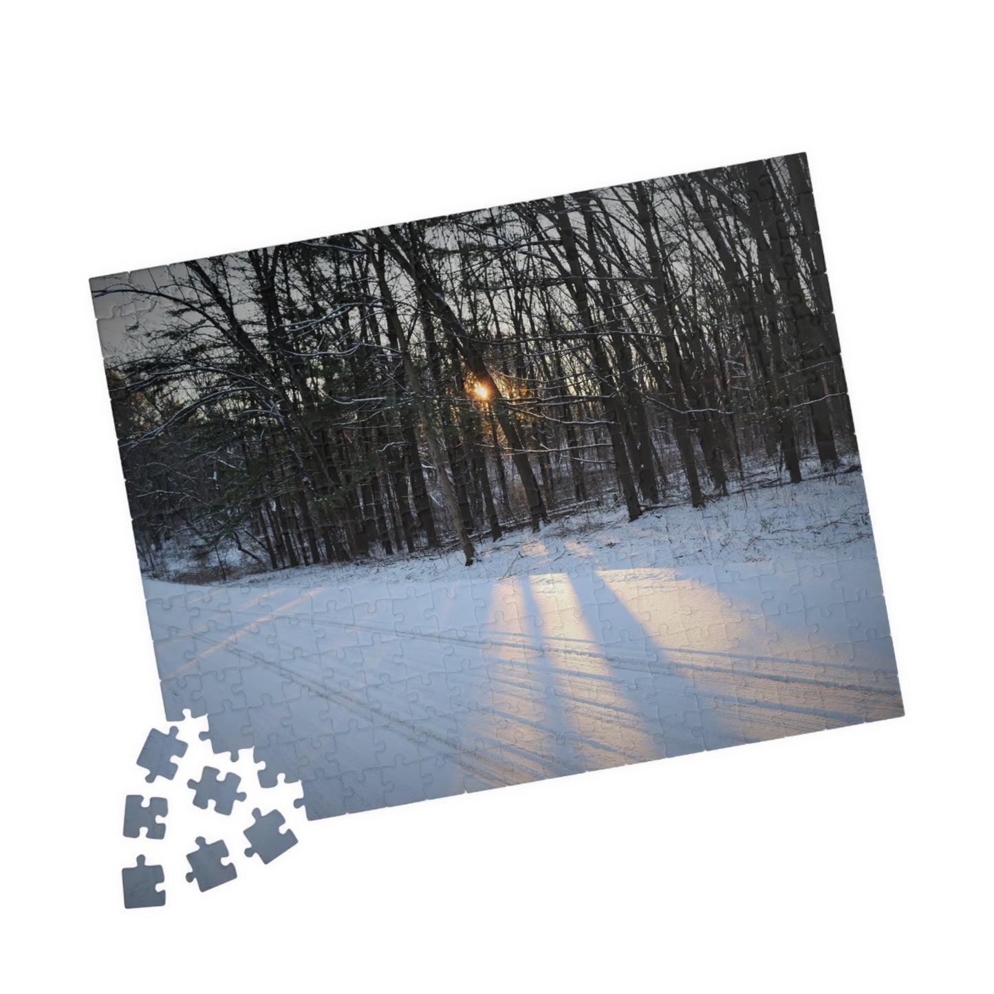 Puzzle (110, 252, 500, 1014-piece) Spectacular Winter Sun Beams