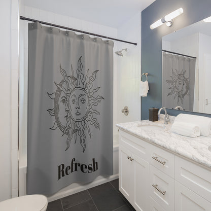 Shower Curtain - Sun Moon Grey Refresh