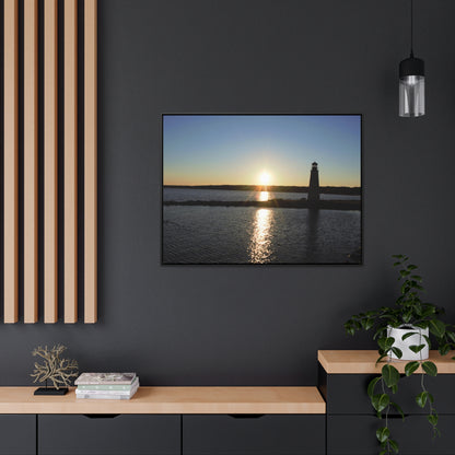 Gallery Canvas Wraps, Horizontal Frame - Sunset at Happy Rock