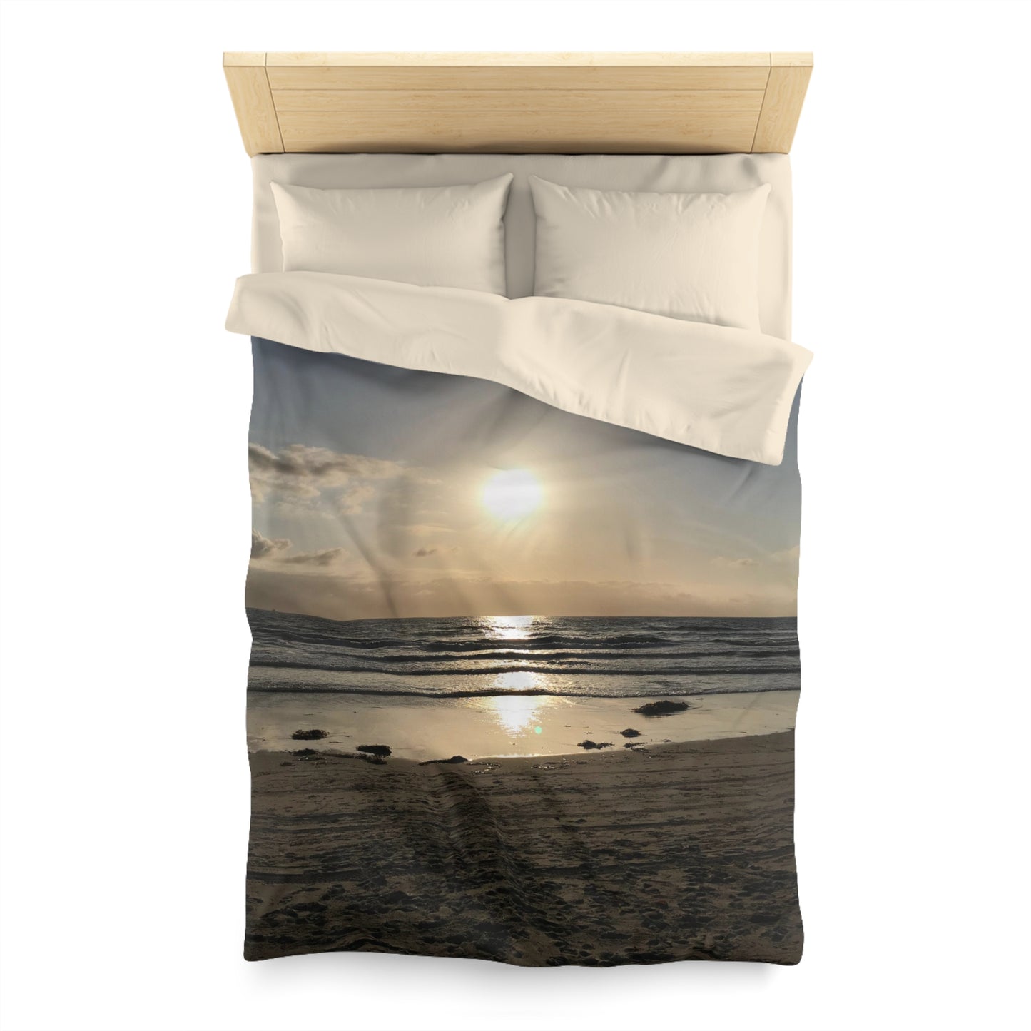 Microfiber Duvet Cover - Sunset at the beach