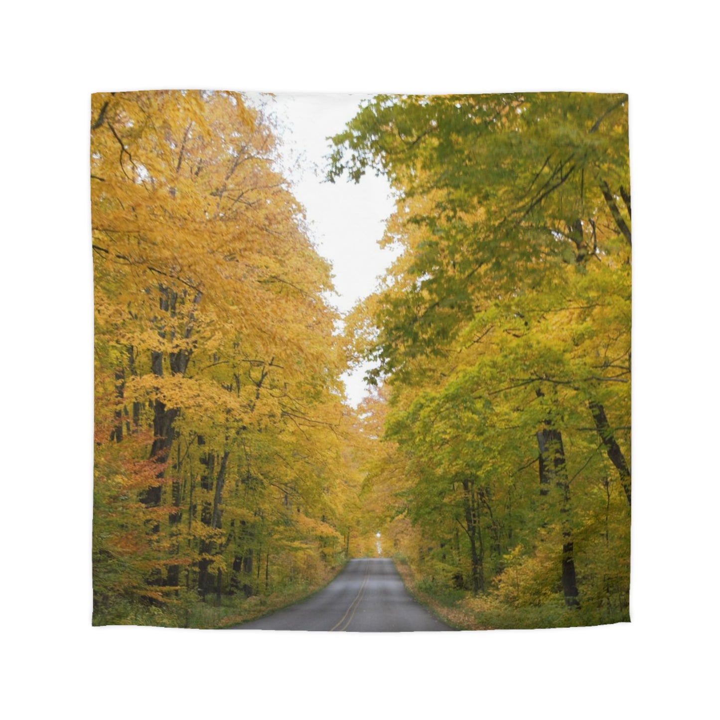 Microfiber Duvet Cover - Fall Road