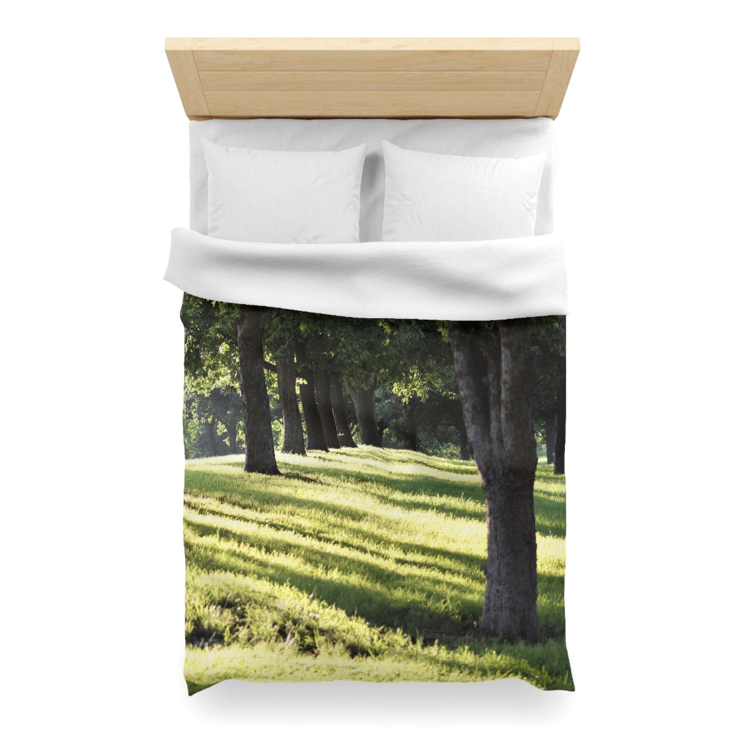 Microfiber Duvet Cover - Sunset kisses the grass