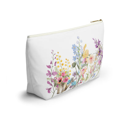 Accessory Pouch w T-bottom  Spring Blooms