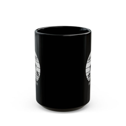 Black Ceramic Mug (11oz, 15oz) Life is Short