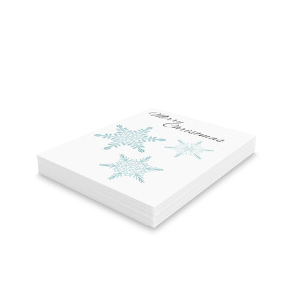 Greeting cards (8, 16, and 24 pcs) Snow Flakes for Christmas