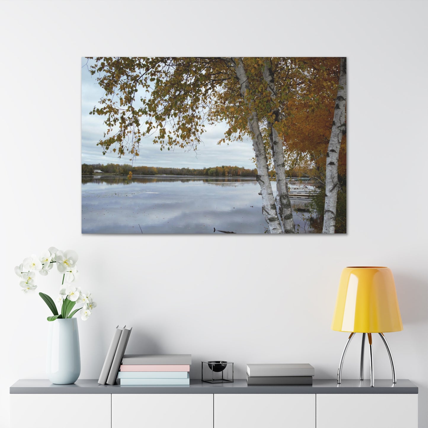 Canvas Gallery Wraps - Morning Autum River View