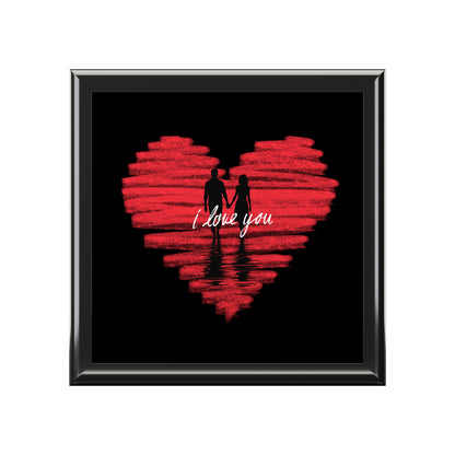 i love you Jewelry Box – Black Ceramic