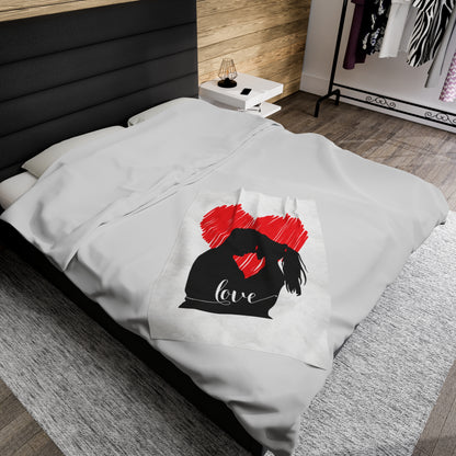 Velveteen Plush Blanket - Unconditional Love
