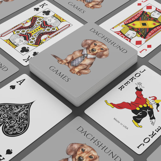 Poker Cards Dachshund Games Mr.