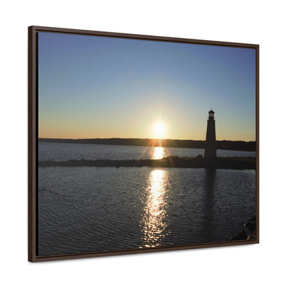 Gallery Canvas Wraps, Horizontal Frame - Sunset at Happy Rock