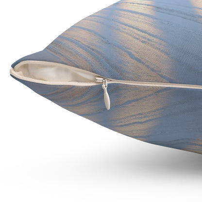 Spun Polyester Square Pillow Winter Sun Beams