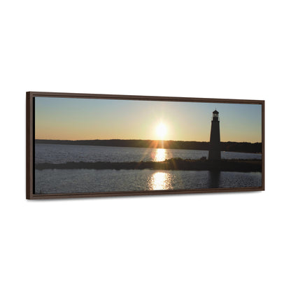 Gallery Canvas Wraps, Horizontal Frame - Sunset at Happy Rock