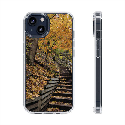 Clear Cases - Fall Walk to Heaven - iPhone 16 series, iPhone 15 series, iPhone 14 series, iPhone 13 series, IPhone 12 series