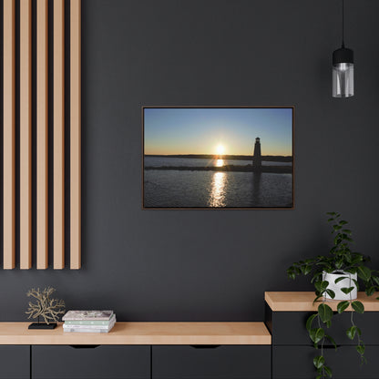 Gallery Canvas Wraps, Horizontal Frame - Sunset at Happy Rock