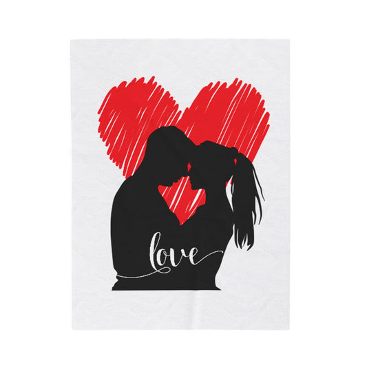 Velveteen Plush Blanket - Unconditional Love