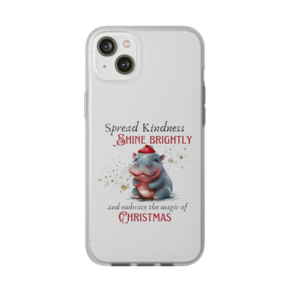 Flexi Cases -Magic of Christmas Hippopotamus - iPhone and Samsung phones