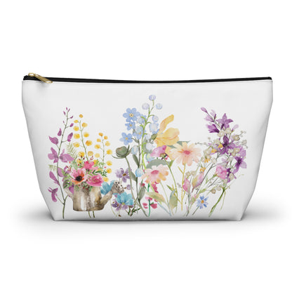 Accessory Pouch w T-bottom  Spring Blooms