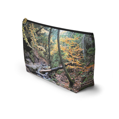 Accessory Pouch w T-bottom - Bonus Creek, Pencil Cases, Cosmetic Travel Bags, Tech Cord Storage