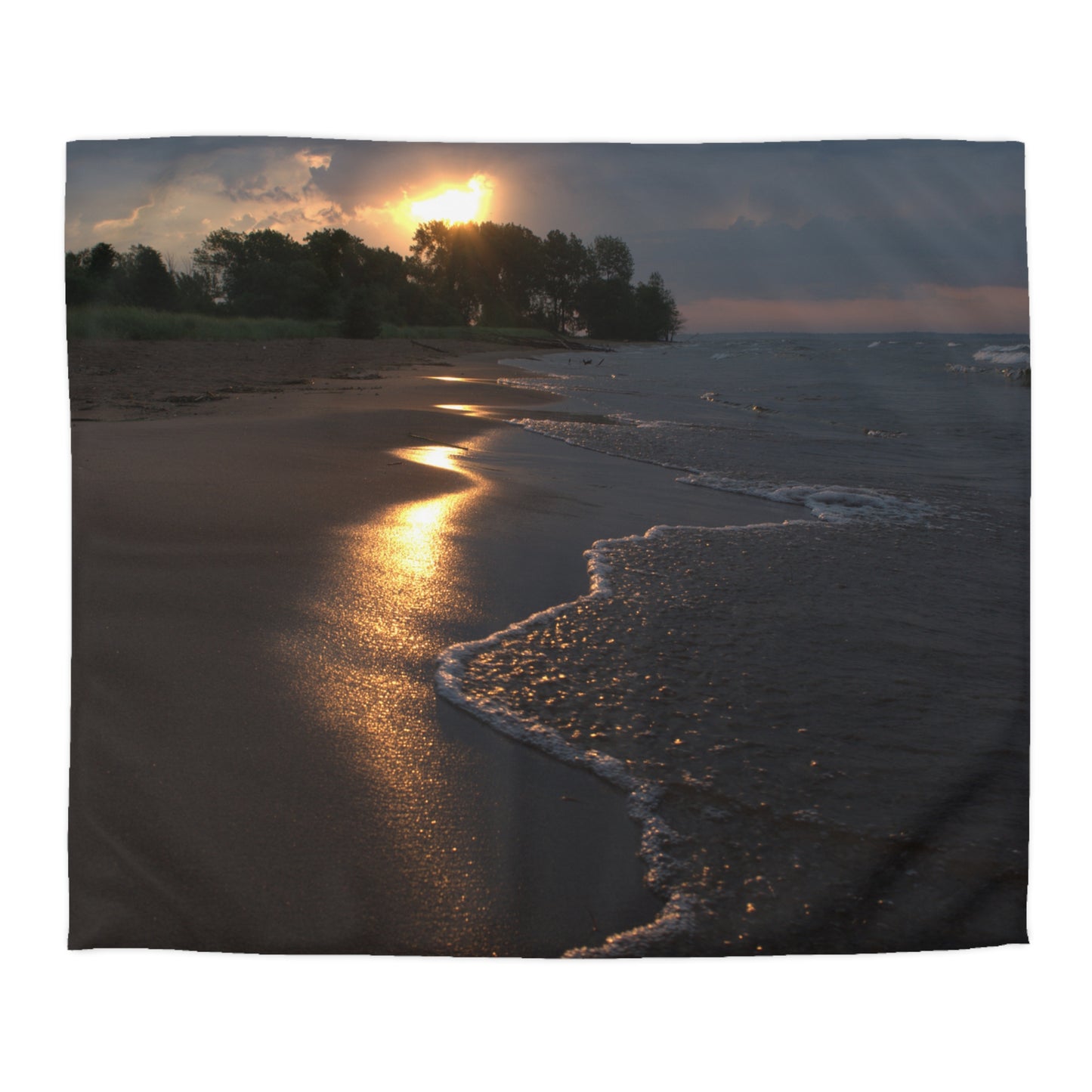 Microfiber Duvet Cover - Sunlight kissed beach