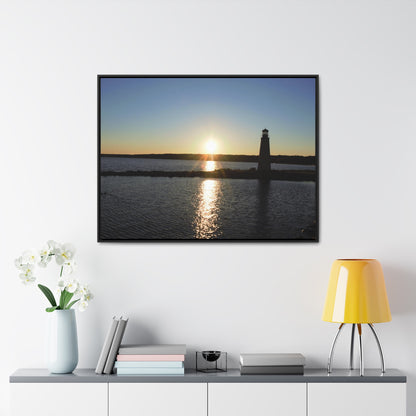 Gallery Canvas Wraps, Horizontal Frame - Sunset at Happy Rock