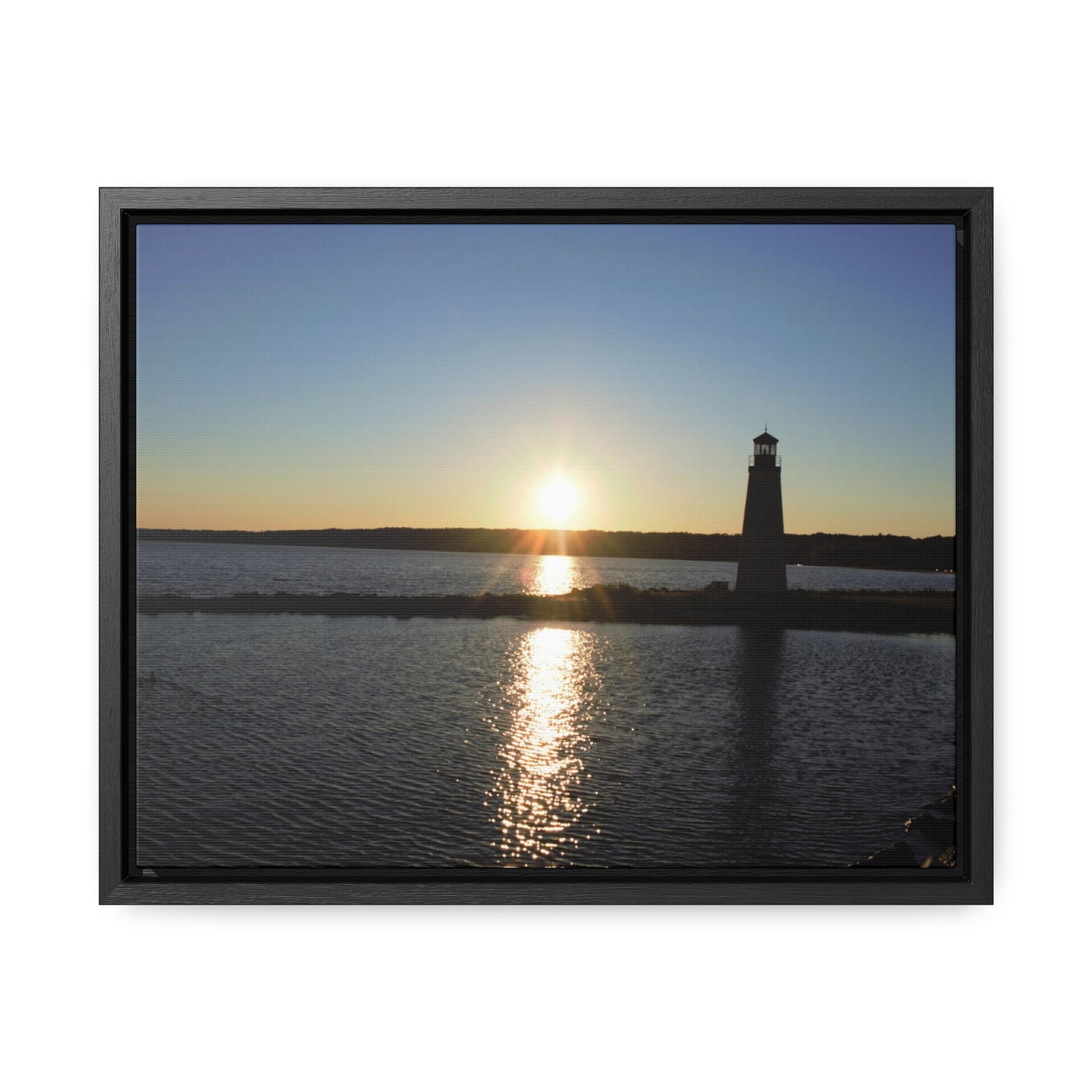 Gallery Canvas Wraps, Horizontal Frame - Sunset at Happy Rock